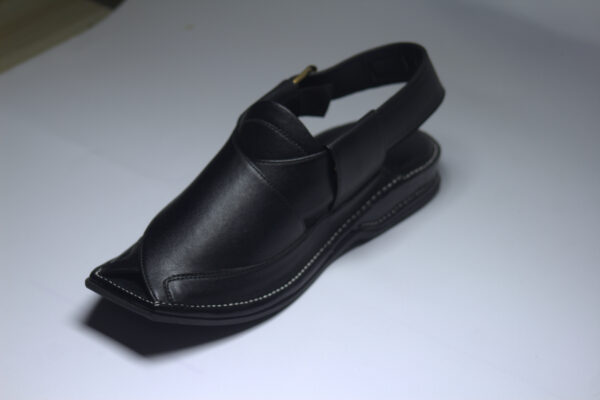 Black Peshawar Zalmi-Peshawari Chappal - Image 4