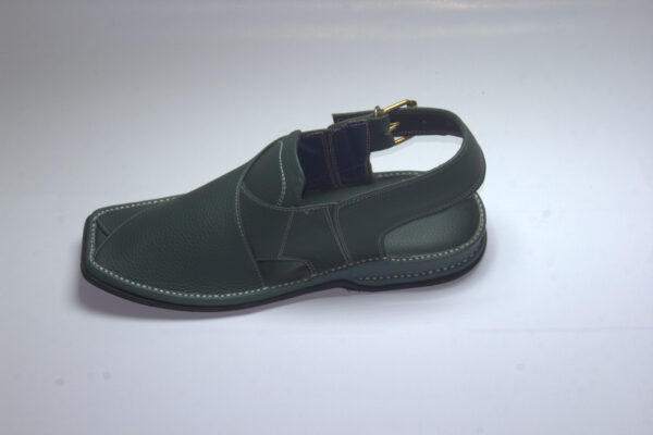 Green Zardari-Peshaweri Chappal - Image 3
