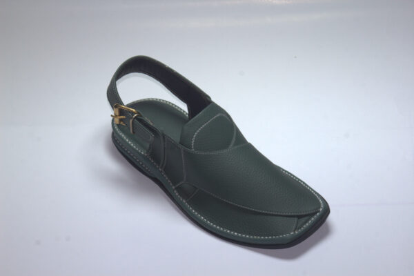 Green Zardari-Peshaweri Chappal