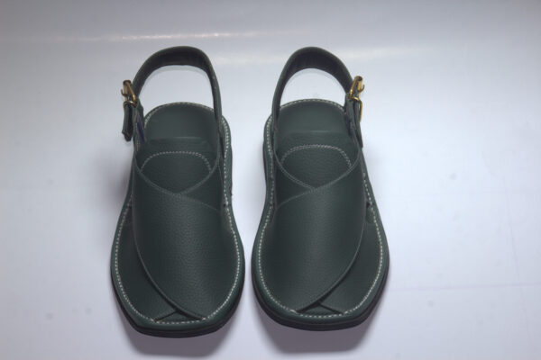 Green Zardari-Peshaweri Chappal - Image 6