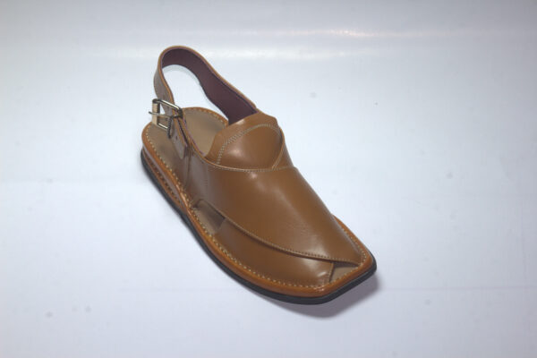 Yellow Orange Zardari-Peshaweri Chappal