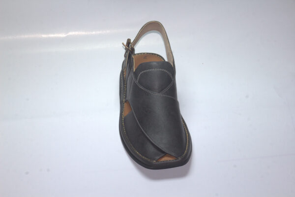 Grey Zardari-Peshaweri Chappal - Image 4