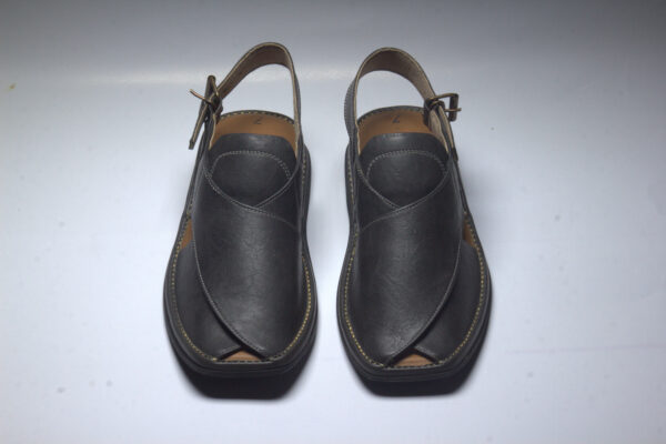 Grey Zardari-Peshaweri Chappal - Image 3