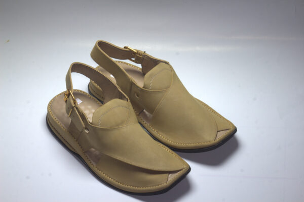 Camel Suede Zardari-Peshaweri Chappal