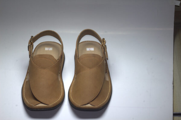 Brown Suede Zardari-Peshaweri Chappal - Image 3