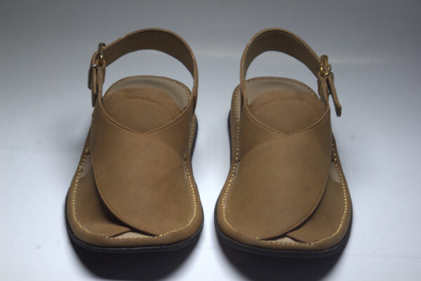 Brown Suede Zardari-Peshaweri Chappal - Image 2