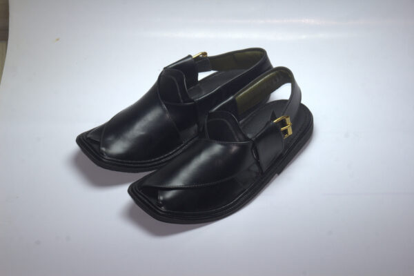 Black Smart Zalmi-Peshaweri Chappal