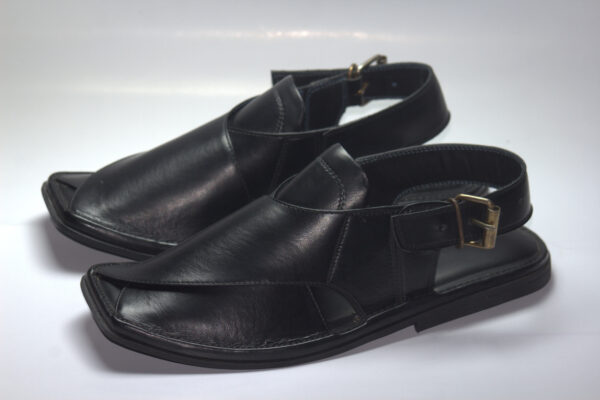 Black Zardari-Peshaweri Chappal - Image 4