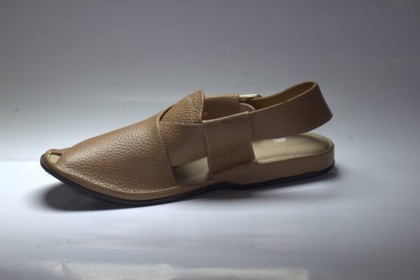 Beige Gogo-Peshaweri Chappal - Image 4