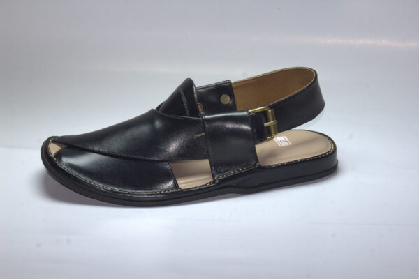 Black Gogo-Peshaweri Chappal - Image 3