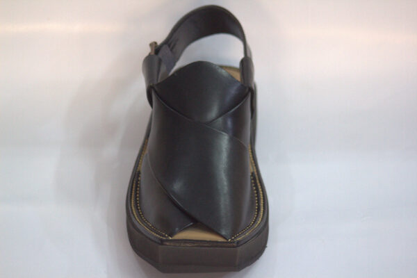 Black Kaptaan-Peshaweri Chappal