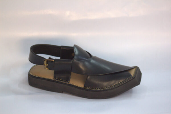 Black Kaptaan-Peshaweri Chappal - Image 4