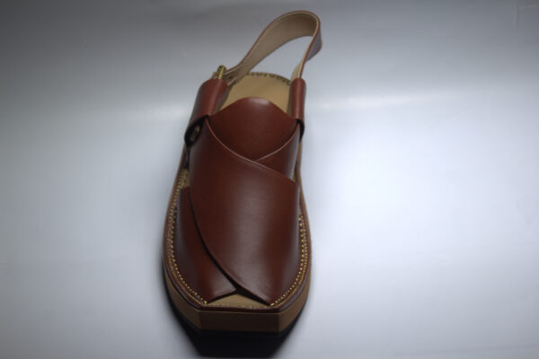 Red Kaptaan-Peshaweri Chappal - Image 4