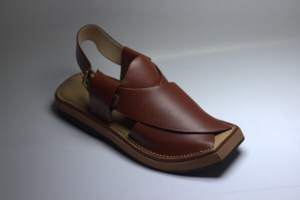 Red Kaptaan-Peshaweri Chappal - Image 6