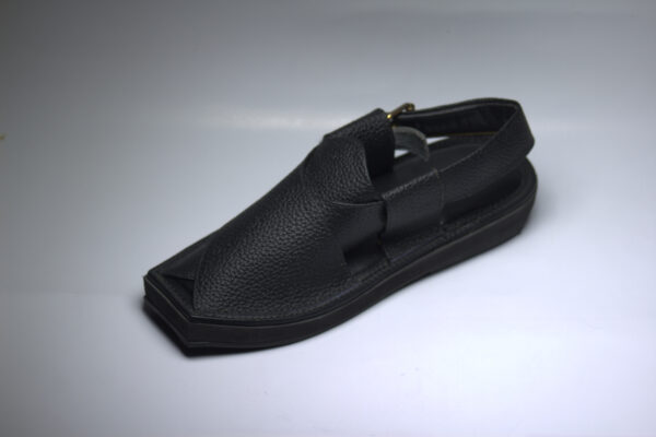 Black Kaptaan light weight-Peshawari Chappal - Image 3