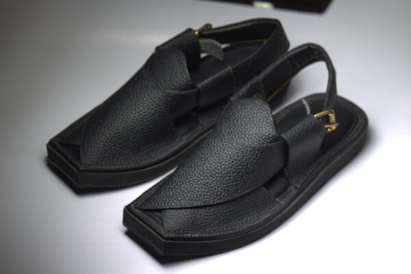 Black Kaptaan light weight-Peshawari Chappal
