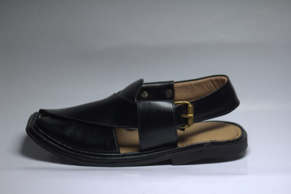Black Smart Zalmi-Peshawari Chappal - Image 2