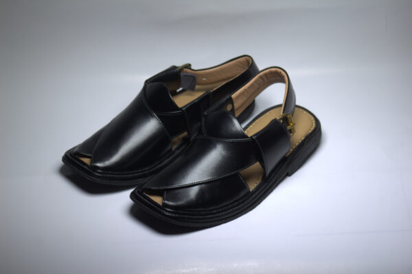 Black Smart Zalmi-Peshawari Chappal - Image 5