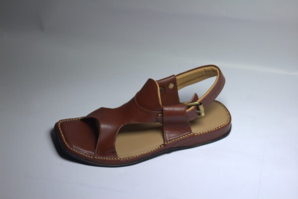 Red Smart Panjedara-Peshawari Chappal - Image 2