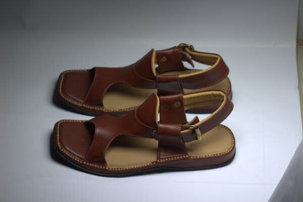 Red Smart Panjedara-Peshawari Chappal