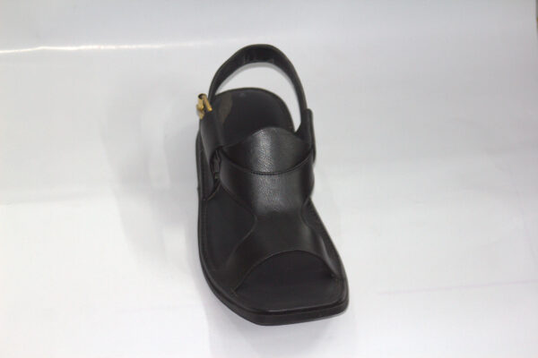 Full Black Smart Panjedara-Peshawari Chappal - Image 5