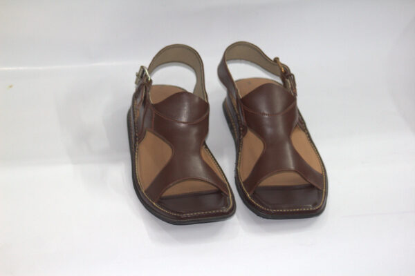 Choclate Brown Smart Panjedara-Peshawari Chappal - Image 2