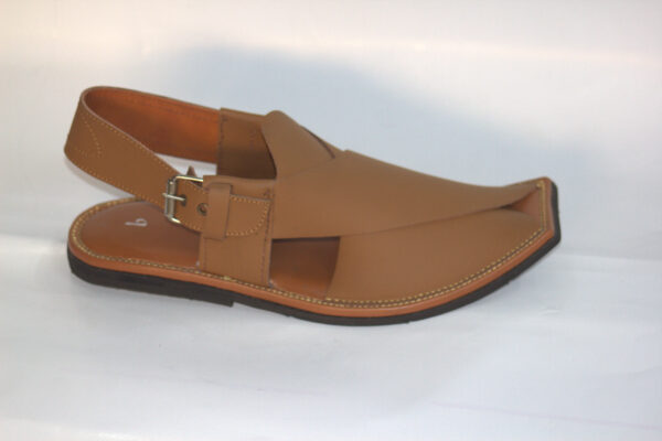 Camel colour UPPERTOUCH-Peshawari Chappal - Image 2