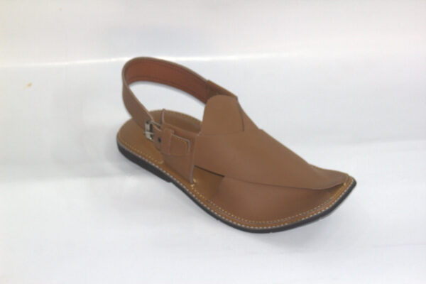 Mustard Slim Sole Gol Shape-Peshawari Chappal - Image 4