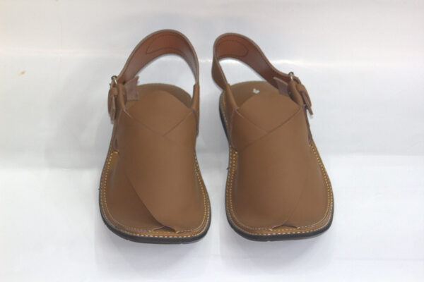 Mustard Slim Sole Gol Shape-Peshawari Chappal