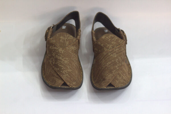 Gogo Printed Jeans-Peshawari Chappal