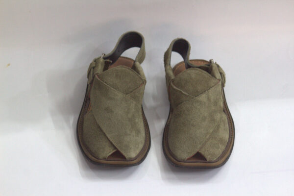 Green Suede-Peshawari Chappal