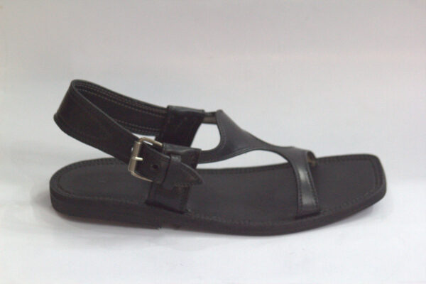 Black Classic Panjedari-Peshawari Chappal - Image 4