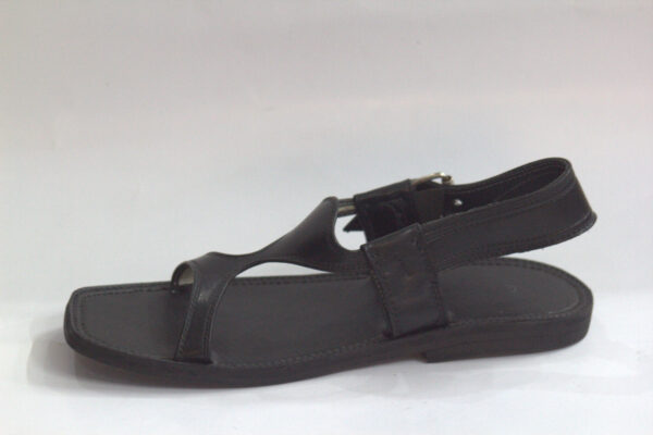 Black Classic Panjedari-Peshawari Chappal - Image 6
