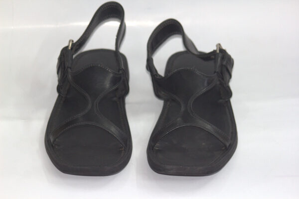 Black Classic Panjedari-Peshawari Chappal - Image 5