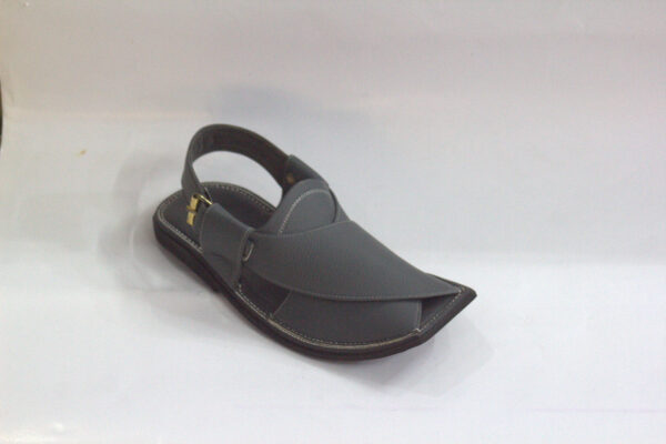 Grey Smart Zalmi UpperTouch-Peshawari Chappal