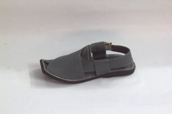Grey Smart Zalmi UpperTouch-Peshawari Chappal - Image 4
